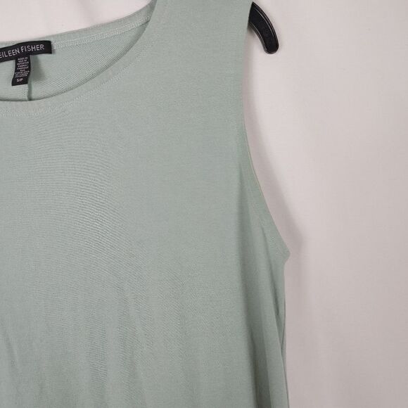 Eileen Fisher Scoop Neck Viscose Jersey Tank Dress - Picture 5 of 6